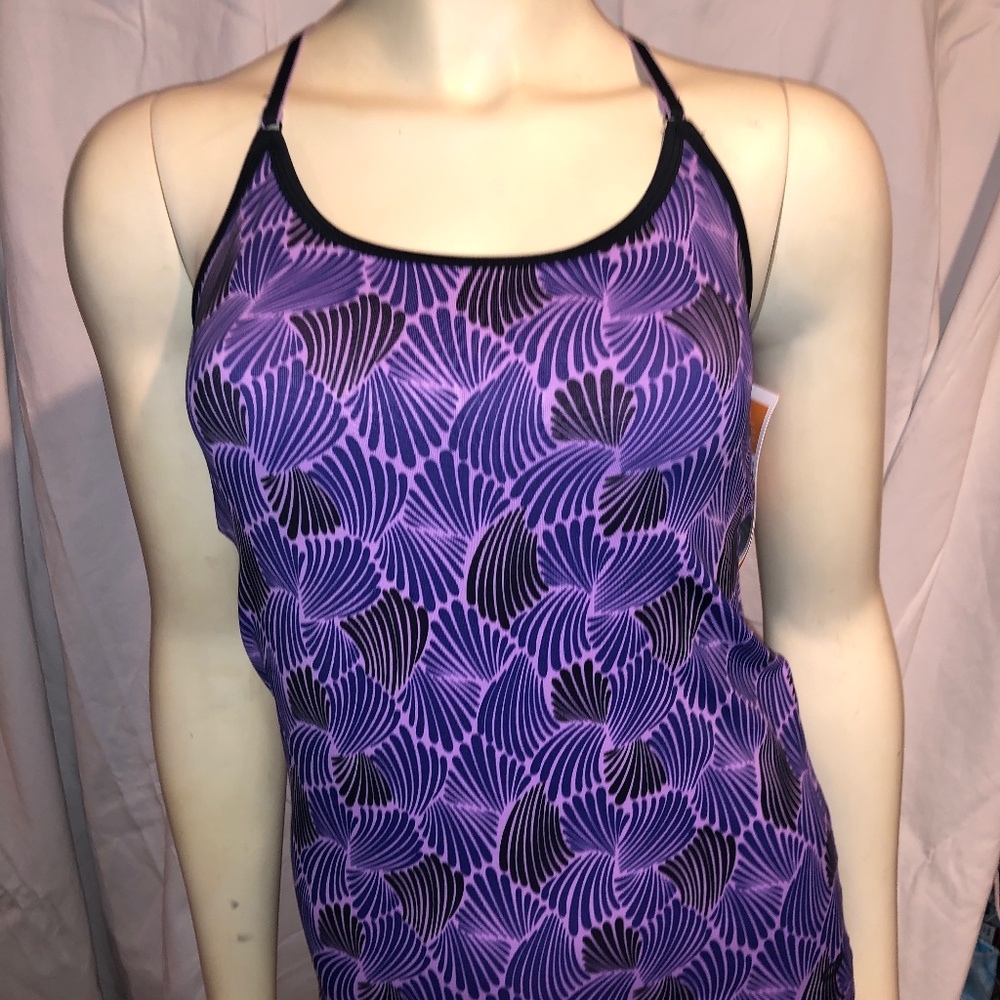 Purple Patterned Women's Top